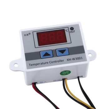 2X 12V цифров LED температурен контролер термостат контролен превключвател