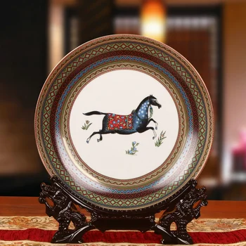 Jingdezhen Керамика Европейска конска плоча Цветен диск Стенна плоча Югоизточна Азия Начало Декоративни занаяти Обзавеждане
