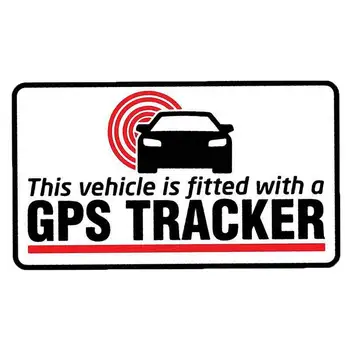 Творчество кола стикер GPS тракер монтирани предупреждение багажника броня водоустойчив превозно средство Decal винил кола обвивка