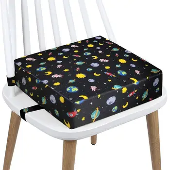 бустер седалка за маса за хранене миеща се дебела седалка подложка седалка миеща се седалка възглавница с 2 регулируеми презрамки безопасност ключалката стол